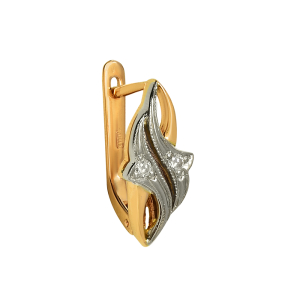 Серьги из золота, с бриллиантами