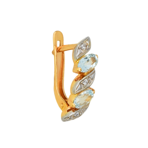 Серьги из красного золота