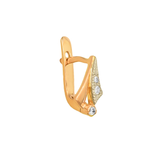 Серьги из красного золота