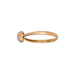 Кольцо из красного золота, с бриллиантами Кольцо из красного золота, с бриллиантами