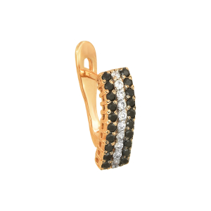 Серьги из красного золота