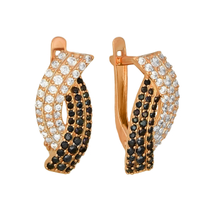Серьги из красного золота