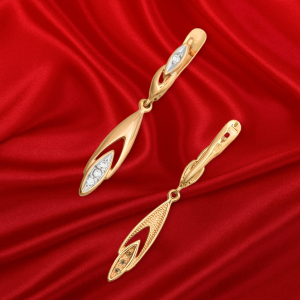 Серьги из красного золота