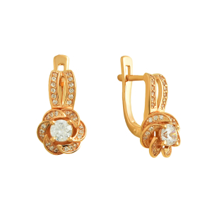 Серьги из красного золота Серьги из красного золота