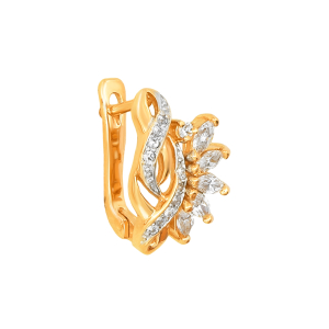 Серьги из красного золота