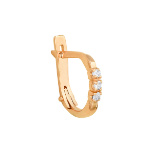 Серьги из красного золота