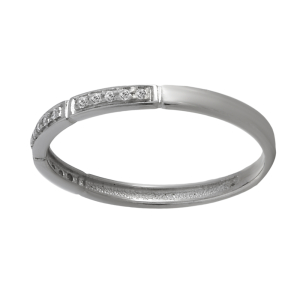 Кольцо из белого золота, с бриллиантами