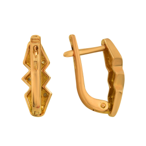 Серьги из красного золота
