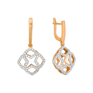 Серьги из красного золота