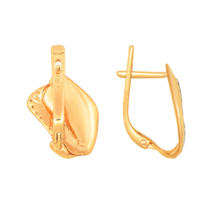 Серьги из красного золота
