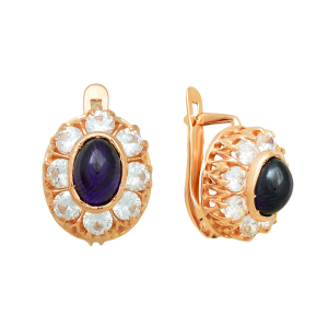 Серьги из красного золота