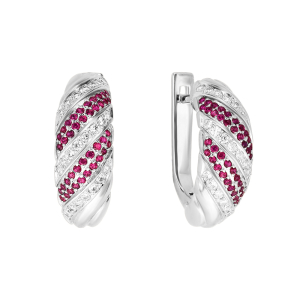 Серьги из белого золота