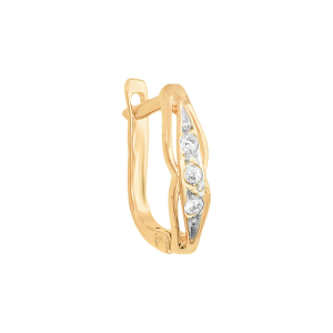 Серьги из красного золота