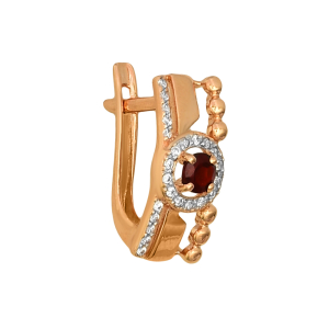 Серьги из красного золота Серьги из красного золота