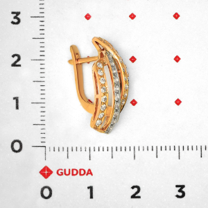 Серьги из красного золота
