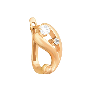 Серьги из красного золота