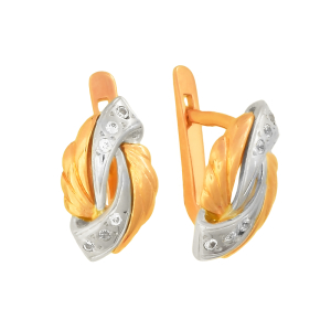 Серьги из красного золота