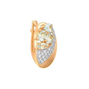 Серьги из красного золота