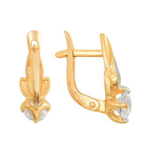 Серьги из красного золота