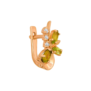 Серьги из красного золота