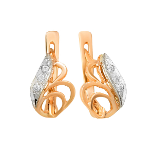 Серьги из красного золота