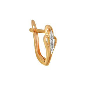 Серьги из красного золота