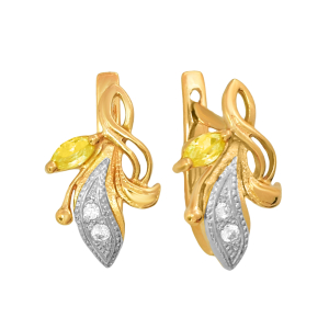 Серьги из красного золота