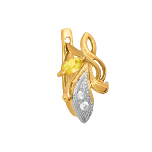 Серьги из красного золота