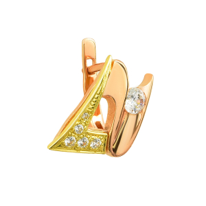Серьги из красного золота