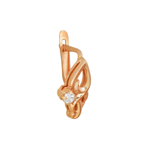 Серьги из красного золота