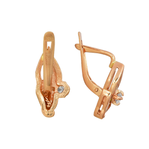 Серьги из красного золота