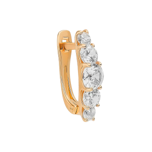 Серьги из красного золота
