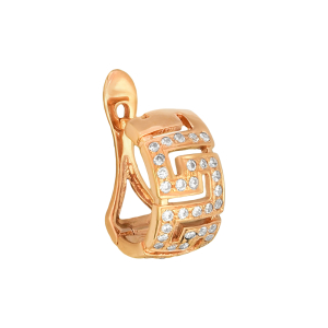 Серьги из красного золота