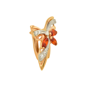 Серьги из красного золота